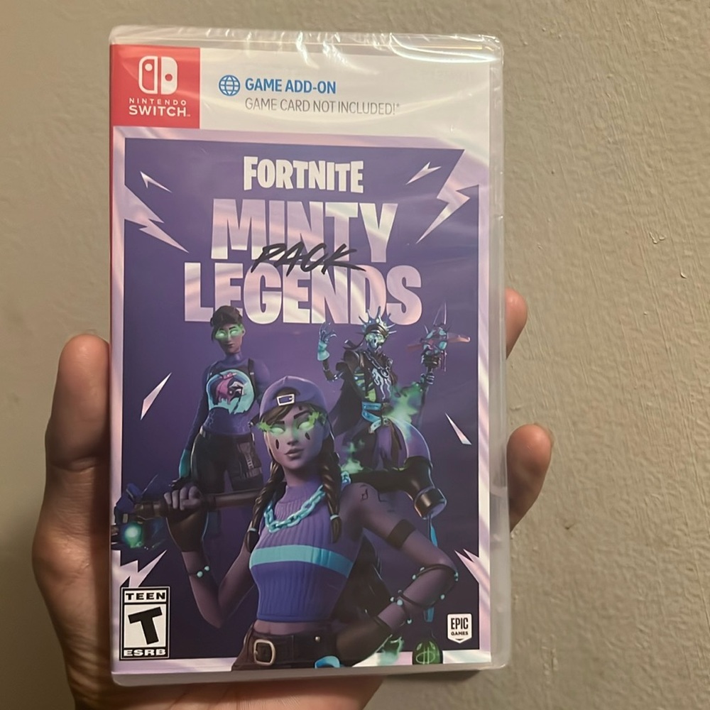 Fortnite Minty Legends Pack
Game add on
For the Nintendo switch